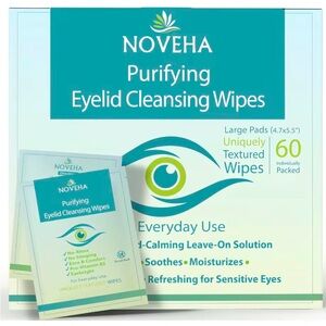 Purifying Eyelid Cleansing Wipes – Green (60 Count)